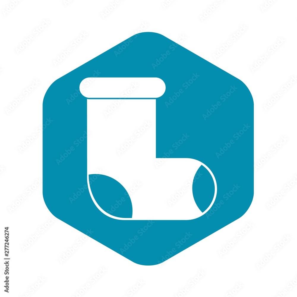Poster felt boot icon. simple illustration of felt boot vector icon for web