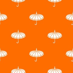 Umbrella pattern vector orange for any web design best