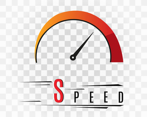 Internet speed. logo speed symbol.