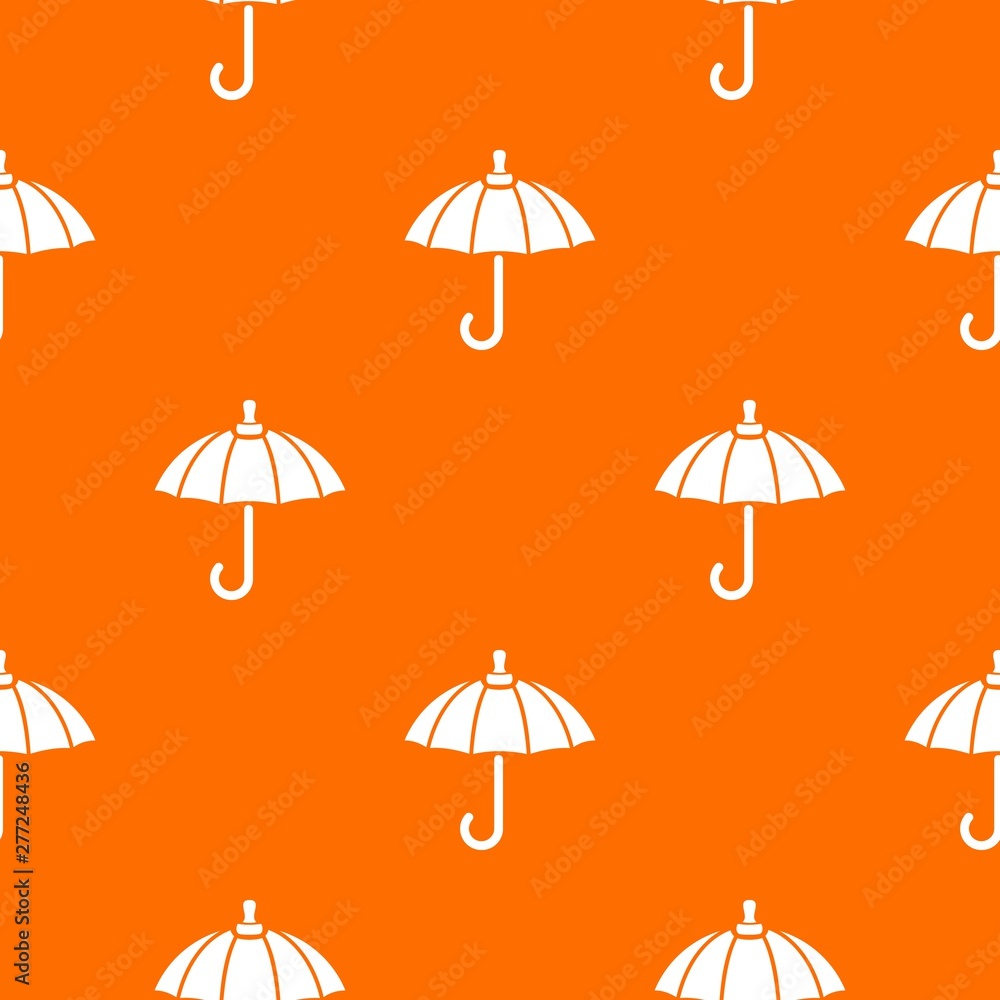 Poster parasol pattern vector orange for any web design best
