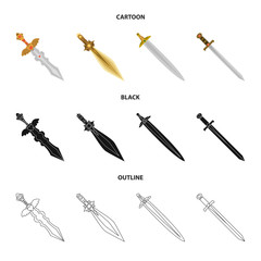 Vector illustration of game and armor icon. Collection of game and blade vector icon for stock.