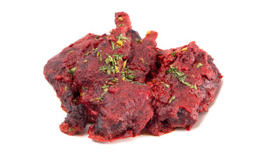 Tandoor Chicken on a White Background
