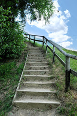 Alte Holztreppe