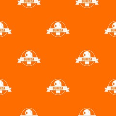 Eureka idea pattern vector orange for any web design best