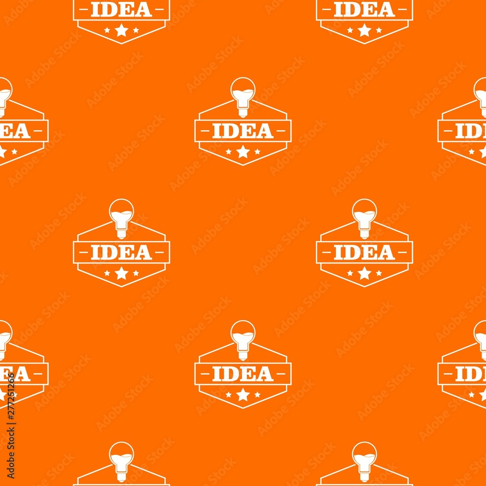 Poster innovation idea pattern vector orange for any web design best