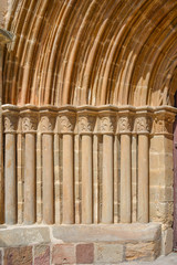 Collegiate church of San Miguel in Aguilar de Campoo, Palencia, Spain.