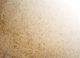 Gritty beach sand texture background with gradient to white