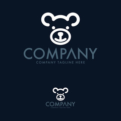 Fototapeta na wymiar Creative Bear Logo Design Template
