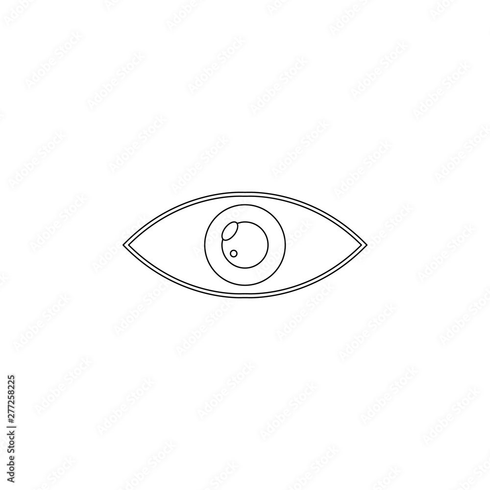 Poster eye colored icon. element of programming for mobile concept and web apps icon. outline, thin line ic