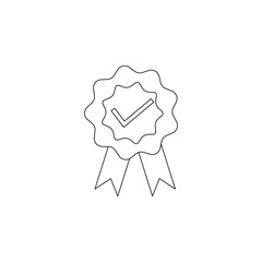 Digital certificate colored icon. Element of programming for mobile concept and web apps icon. Outline, thin line icon for website design and development, app development