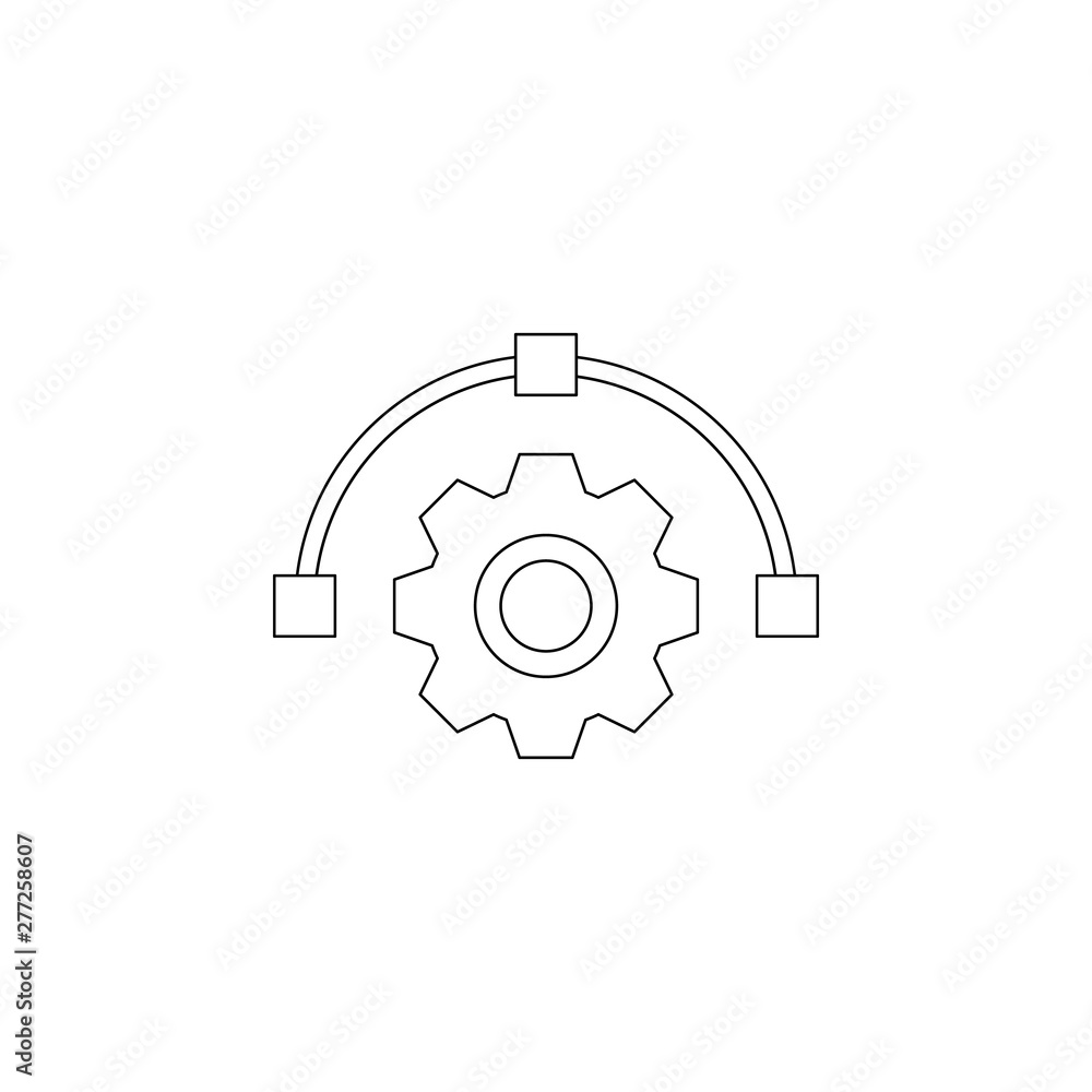 Aufkleber illustrator settings colored icon. element of programming for mobile concept and web apps icon. outl