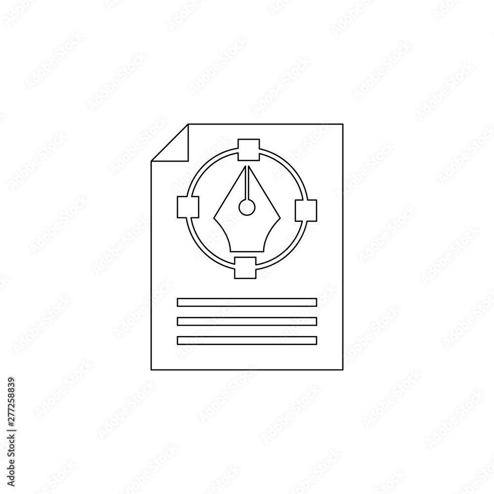 Aufkleber illustrative description colored icon. element of programming for mobile concept and web apps icon. 