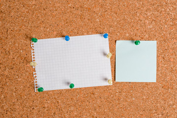 Corkboard color size paper pin thumbtack tack sheet billboard notice board