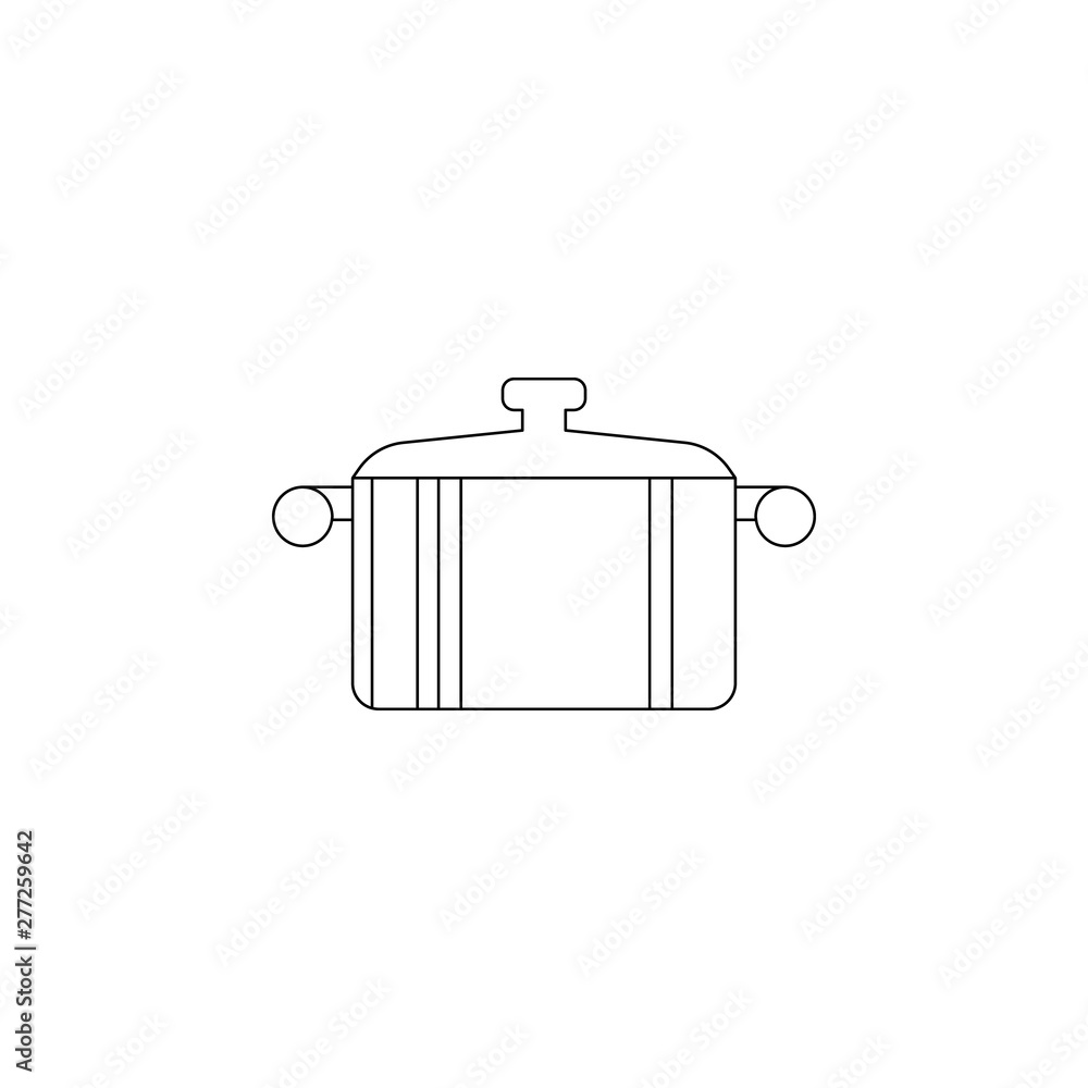 Poster Pan icon. Element of resturant for mobile concept and web apps icon. Outline, thin line icon for website design and development, app development