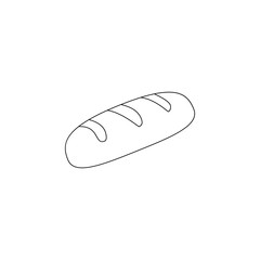 Loaf of bread icon. Element of resturant for mobile concept and web apps icon. Outline, thin line icon for website design and development, app development