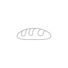 Loaf of bread icon. Element of resturant for mobile concept and web apps icon. Outline, thin line icon for website design and development, app development