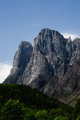 Fototapeta na wymiar Famous alpine place with magical Dolomites mountains, Italy
