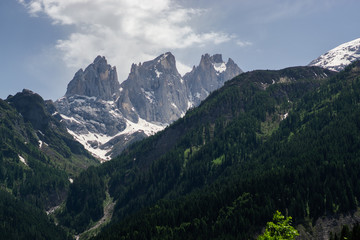 Fototapeta premium Famous alpine place with magical Dolomites mountains, Italy