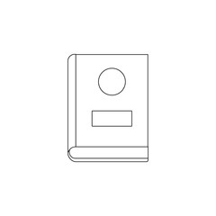 Book icon. Element of book for mobile concept and web apps icon. Outline, thin line icon for website design and development, app development