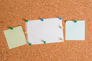 Corkboard color size paper pin thumbtack tack sheet billboard notice board