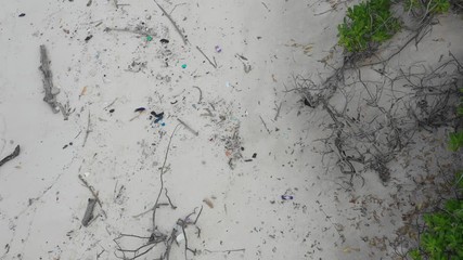 Marine Debris Plastic on the Beach 