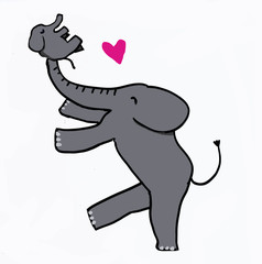 illustration of cartoon elephants