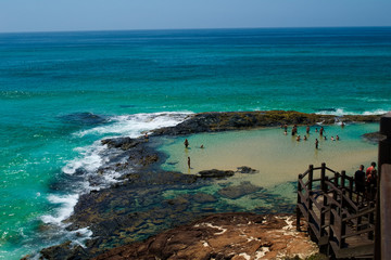 Champagne Pools on Fraser Island