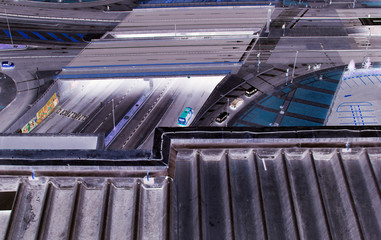 Fototapeta premium vista aerea calle