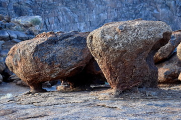 Strange rock formations at Augrabies National Park