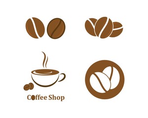 Coffee Beans Logo Template vector icon
