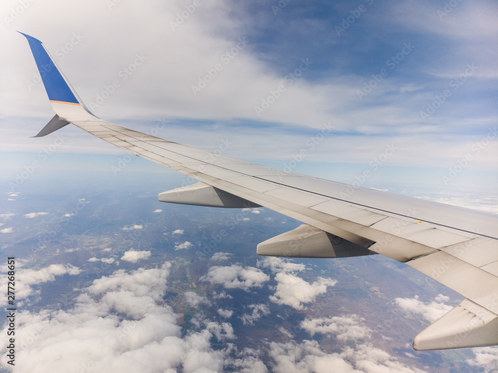 Wall mural aerial view from plane