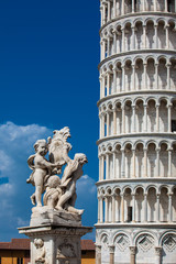 Fontana Dei Putti and the Leaning Tower of Pisa