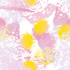 Obraz premium Splatter Brush Stroke Surface. Watercolor Endless 