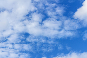 Blue sky with transparent clouds