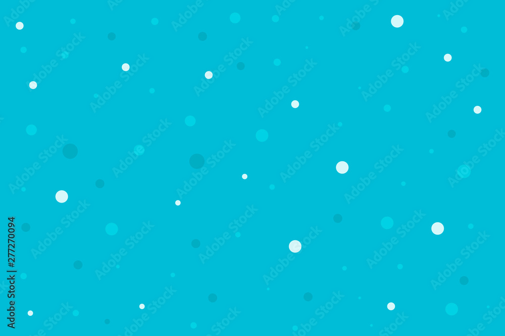 Poster abstract seamless blue pattern with circle multi colored dots. vector illustration