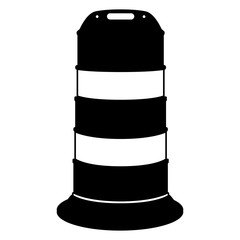 Traffic Cone Vector Illustration Icon