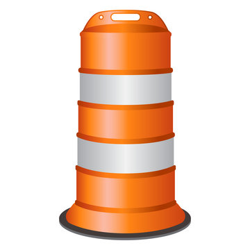 Traffic Cone Vector Illustration Icon