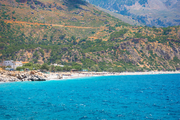 Famous small village of Sougia in South west Crete, in the region of Chania 