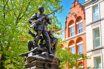Obraz premium Regimental South African War Memorial in Manchester, UK