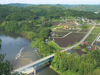 那珂川の流れと里山風景
