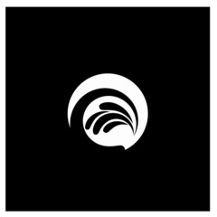  bird head shape water wind  company vector logo and icon