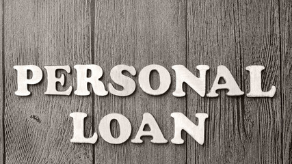 Personal Loan, Motivational Business Words Quotes Concept