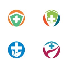 Medical logo icon template illustration