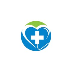 Medical logo icon template illustration