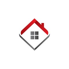 Property logo template vector icon illustration