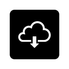 cloud download icon vector