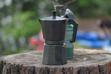 Espresso Coffee Pot and Camp Stove