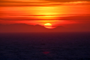 Sunset over Alaskan Shores