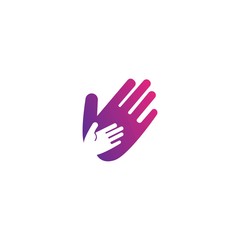 Fototapeta na wymiar Hand care logo and symbols template icons