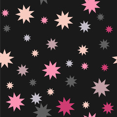 Fototapeta na wymiar Vector seamless background with multicolored geometric shapes
